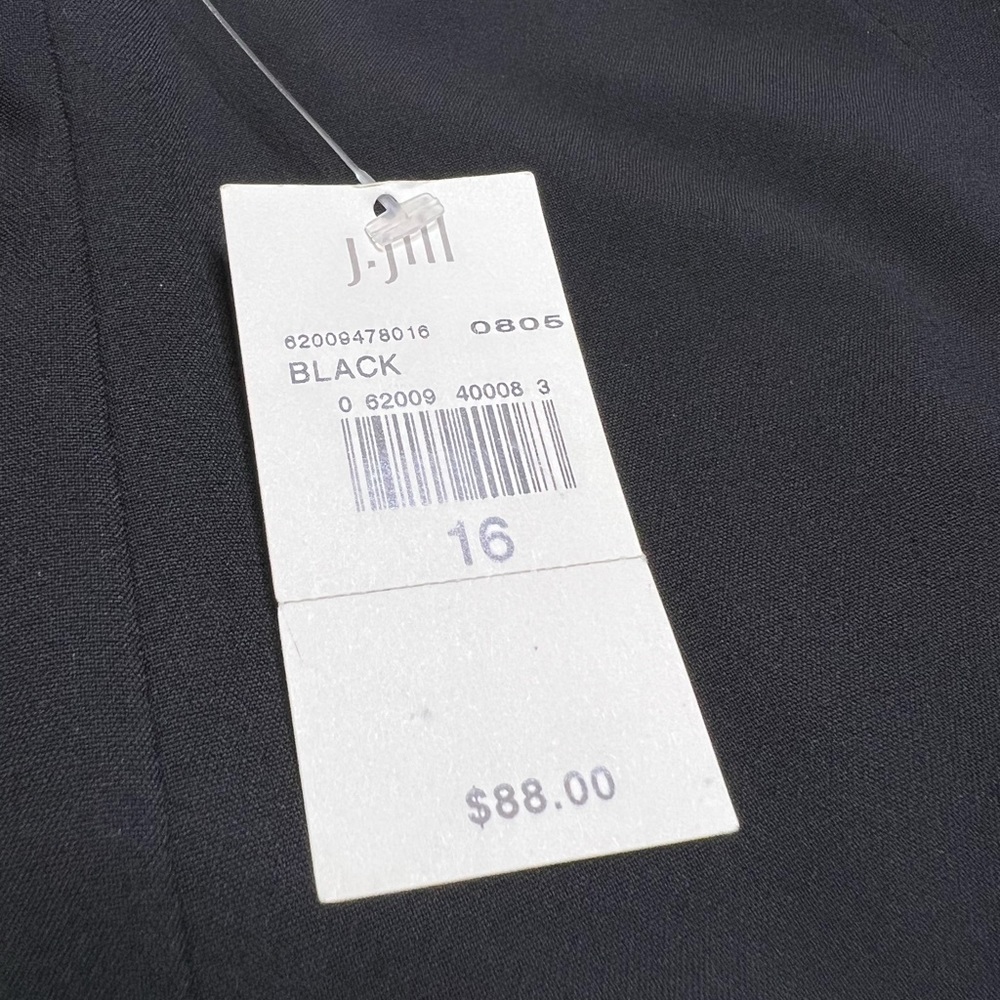 J JILL WOMENS BLACK STRETCH PANTS SIZE 16 STRETCH GREAT QUALITY NO POCKETS - Picture 4 of 14